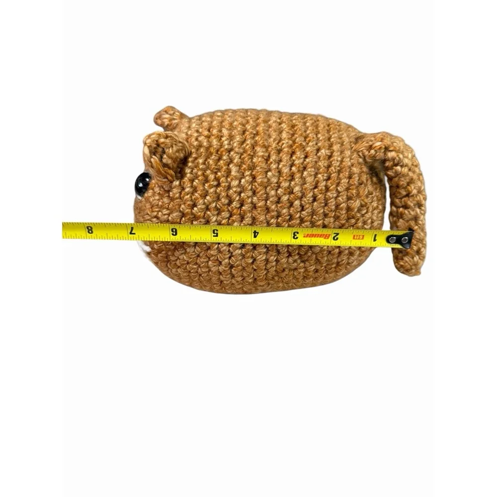 New Handmade Crochet Plushie Cat Kitten brown orange
